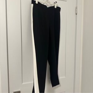 Babaton Aritzia Black White Tuxedo Cropped Trouser Pants Size 4 Women’s